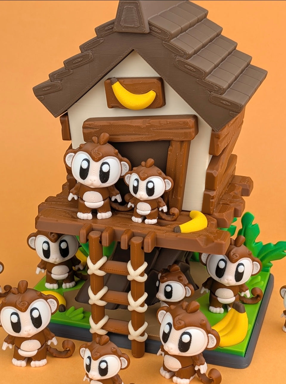 Flexi monkeys and their playhouse